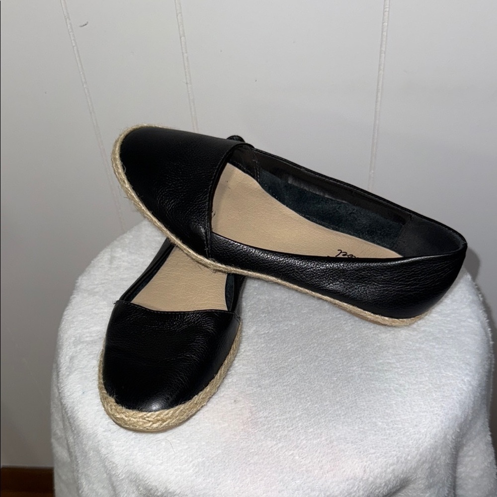 Chelsea Crew Black Espadrille Flats